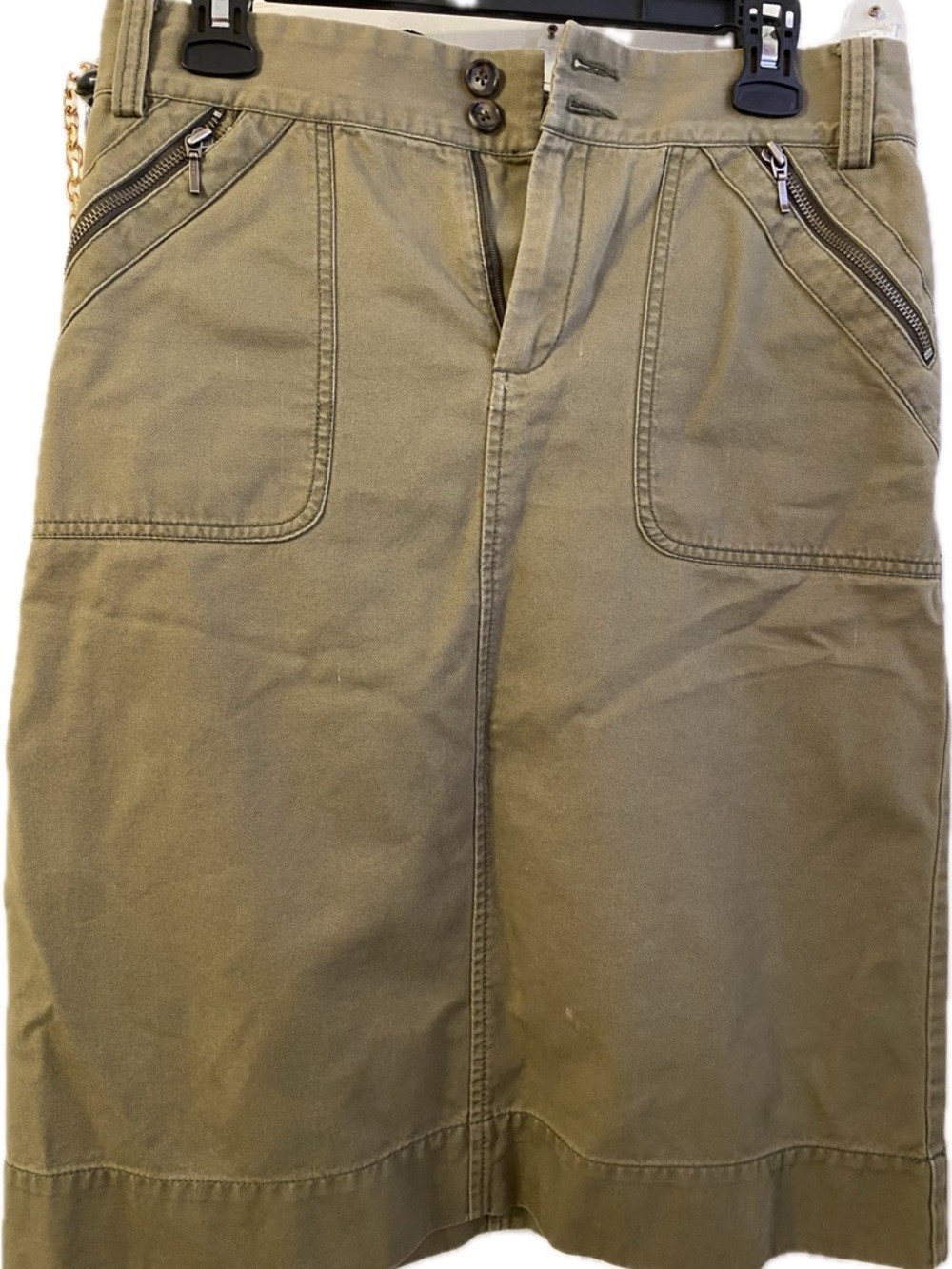 Banana Republic Women's Olive Pencil Skirt